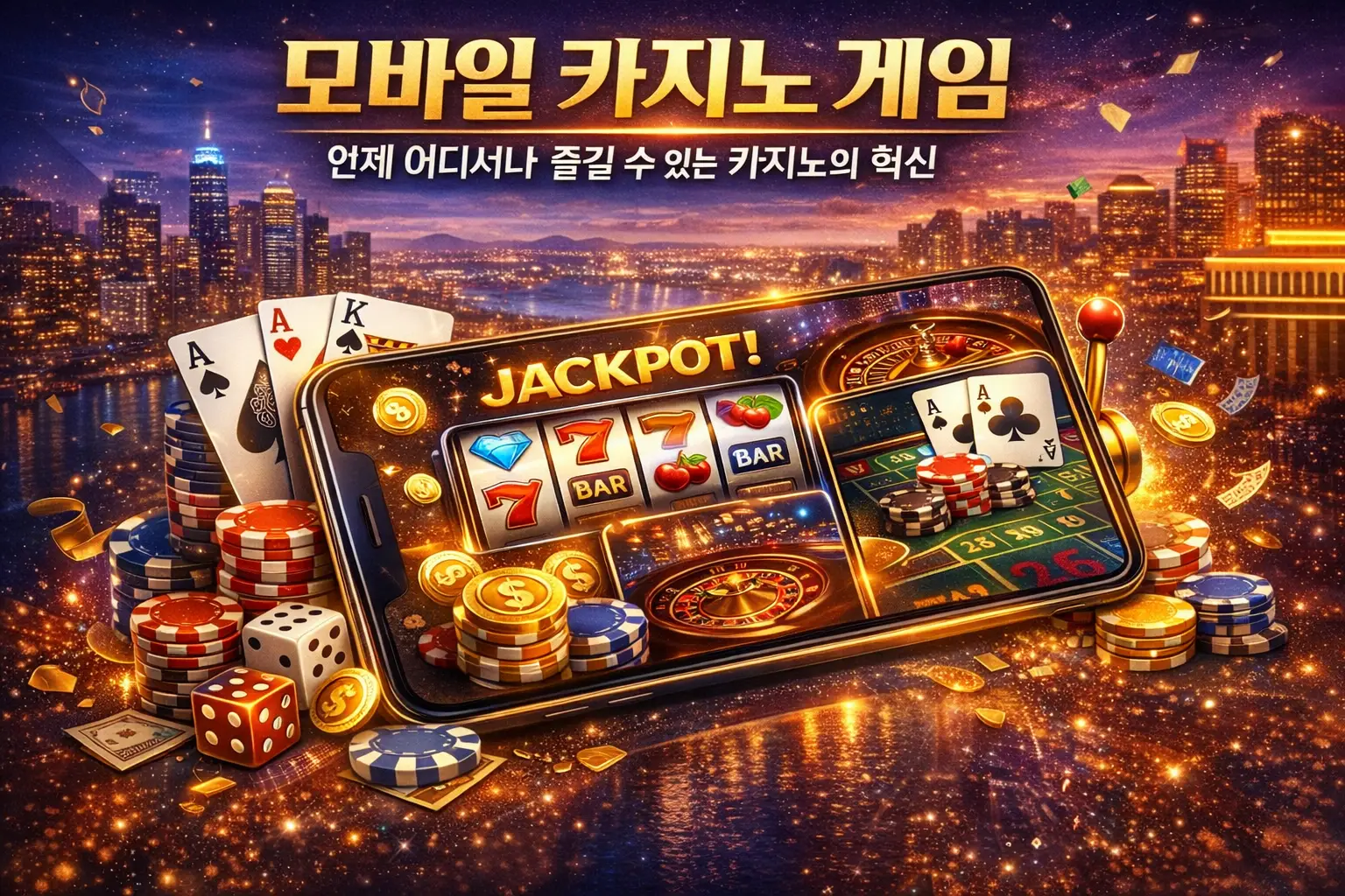 모바일 카지노 게임: 언제 어디서나 즐길 수 있는 카지노의 혁신