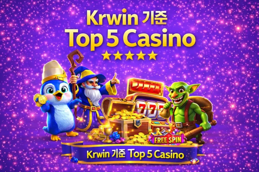 Krwin 기준 Top 5 Casino